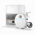MOVA V70 Ultra Complete Robot aspirapolvere, estensione MaxiReachX, aspirazione 40.000 Pa, pressione 15 N e pulizia 300 giri/min, superamento ostacoli fino a 9 cm, serbatoio per la polvere EcoCyclone.
